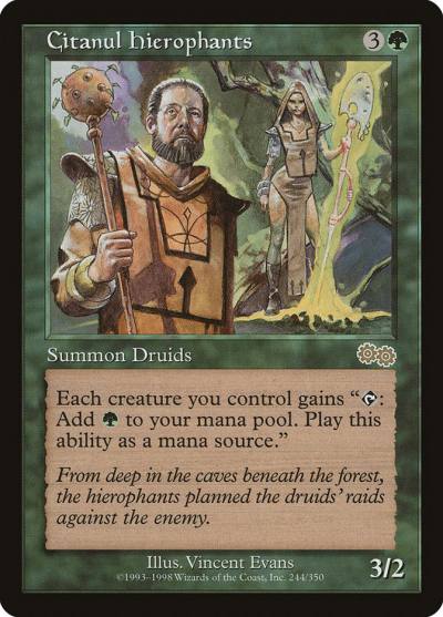 Citanul Hierophants USG-244 Urza's Saga Magic card