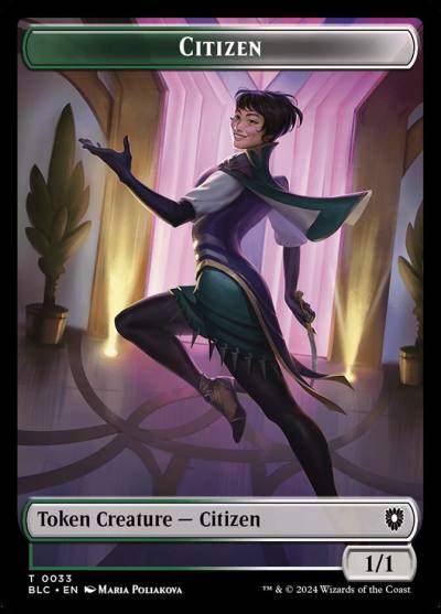 Citizen TBLC-33 Bloomburrow Commander Tokens Magic card