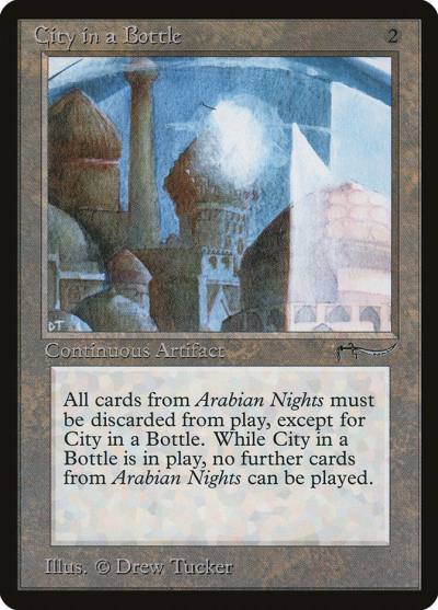 City in a Bottle ARN-60 Arabian Nights Magic card