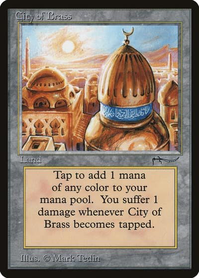 City of Brass ARN-71 Arabian Nights Magic card