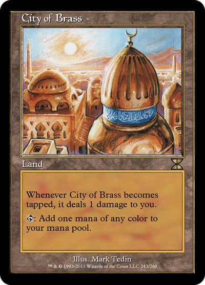 City of Brass ME4-243 Masters Edition IV Magic card