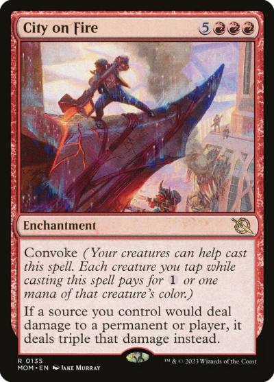 City on Fire MOM-135 March of the Machine Magic card