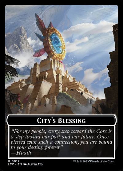 City's Blessing TLCC-17 The Lost Caverns of Ixalan Commander Tokens Magic card