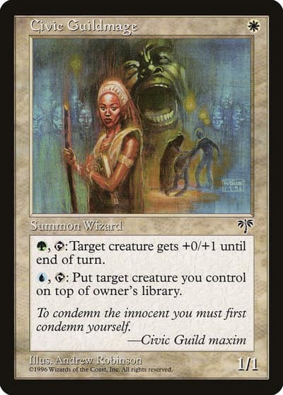 Civic Guildmage 7 Mirage Magic card