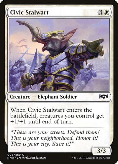 Civic Stalwart 6 Ravnica Allegiance Magic card