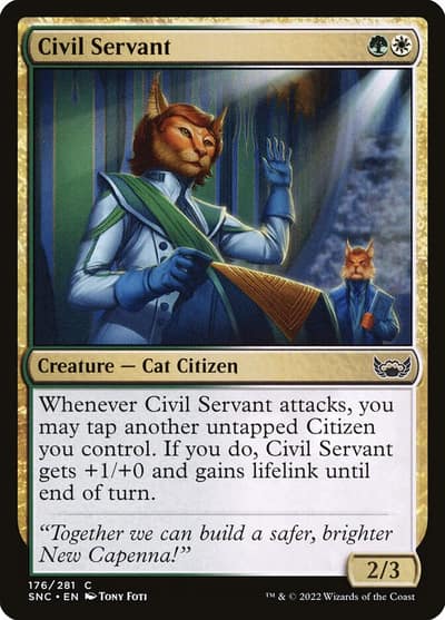 Civil Servant 176 Streets of New Capenna Magic card