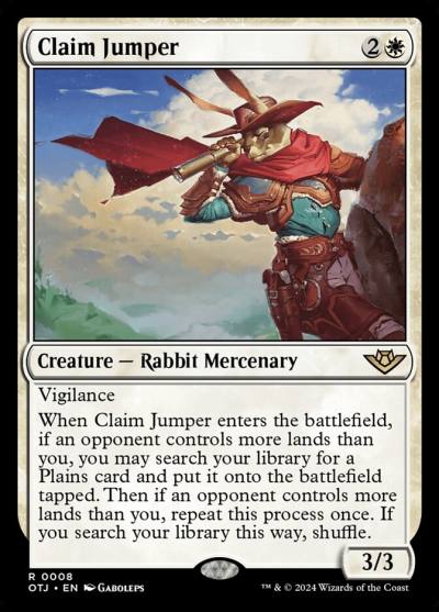 Claim Jumper OTJ-8 Outlaws of Thunder Junction Magic card