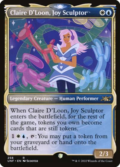 Claire D'Loon, Joy Sculptor UNF-258 Unfinity Magic card