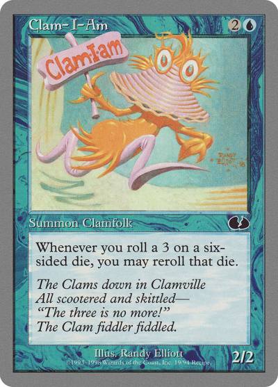 Clam-I-Am UGL-19 Unglued Magic card