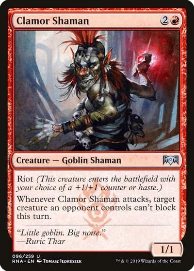 Clamor Shaman 96 Ravnica Allegiance Magic card