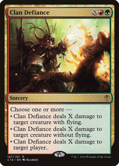 Clan Defiance C16-187 Commander 2016 Magic card