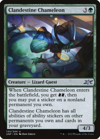 Clandestine Chameleon UNF-134 Unfinity Magic card