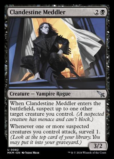 Clandestine Meddler MKM-82STAR Murders at Karlov Manor Magic card
