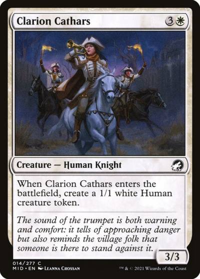 Clarion Cathars MID-14 Innistrad: Midnight Hunt Magic card