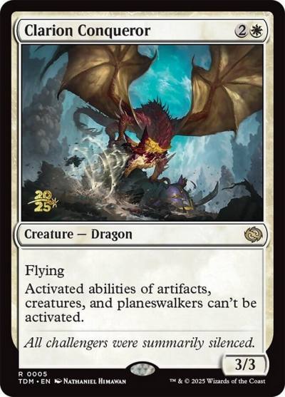 Clarion Conqueror PTDM-5S Tarkir: Dragonstorm Promos Magic card