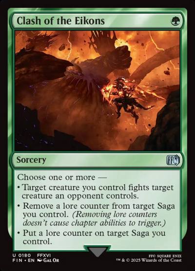 Clash of the Eikons FIN-180 Final Fantasy Magic card