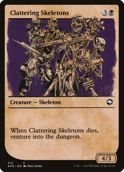 Clattering Skeletons AFR-312 Adventures in the Forgotten Realms Magic card
