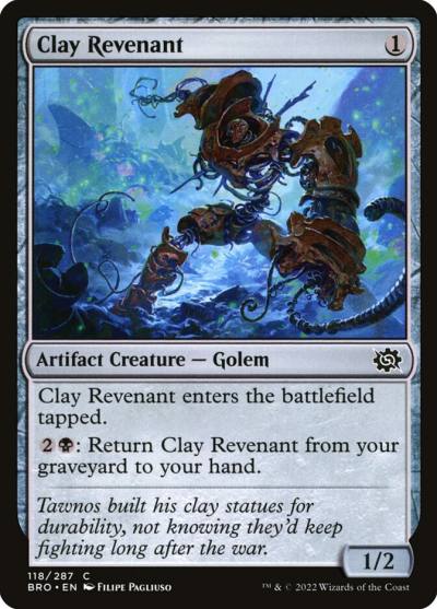 Clay Revenant 118 The Brothers' War Magic card