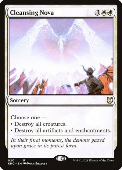 Cleansing Nova KHC-20 Kaldheim Commander Magic card
