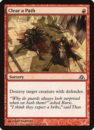 Clear a Path DGM-32 Dragon's Maze Magic card