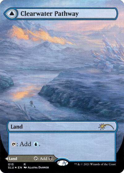 Clearwater Pathway // Murkwater Pathway SLU-15 Secret Lair: Ultimate Edition Magic card