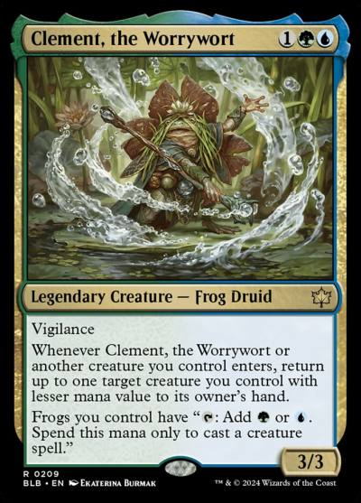 Clement, the Worrywort BLB-209 Bloomburrow Magic card