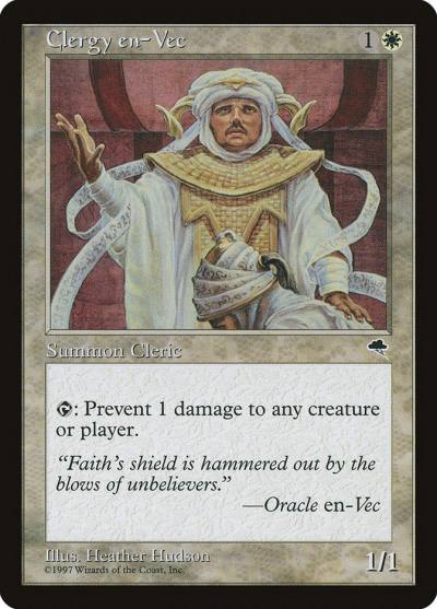 Clergy en-Vec 14 Tempest Magic card