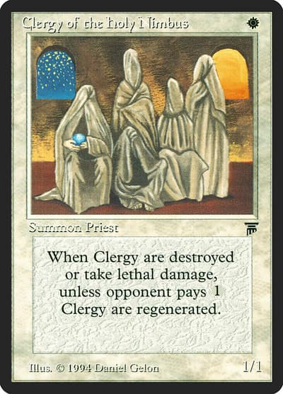 Clergy of the Holy Nimbus 6 Legends Magic card