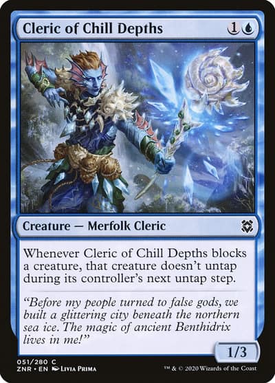 Cleric of Chill Depths 51 Zendikar Rising Magic card