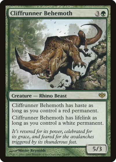 Cliffrunner Behemoth CON-79 Conflux Magic card