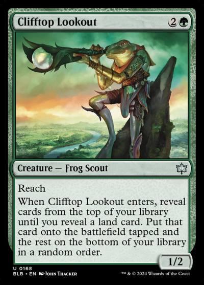Clifftop Lookout BLB-168 Bloomburrow Magic card