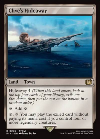 Clive's Hideaway FIN-275 Final Fantasy Magic card