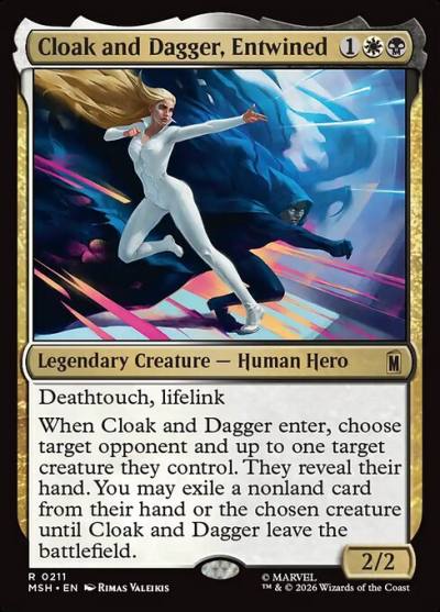 Cloak and Dagger, Entwined MSH-211 Marvel Super Heroes Magic card