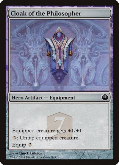 Cloak of the Philosopher THP3-7B Journey into Nyx Hero's Path Magic card