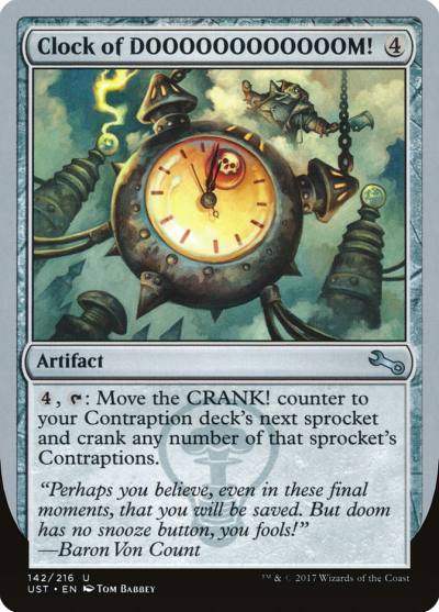 Clock of DOOOOOOOOOOOOM! UST-142 Unstable Magic card