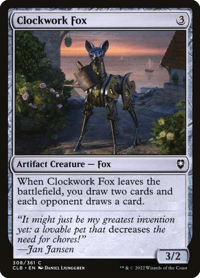 Clockwork Fox 308 Commander Legends: Battle for Baldur's Gate Magic card