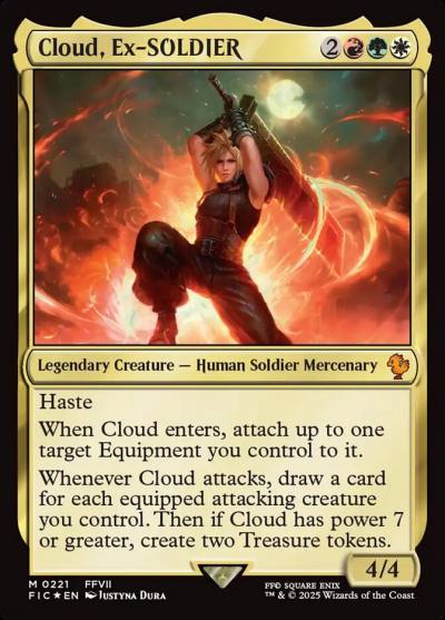 Cloud, Ex-SOLDIER FIC-221 Final Fantasy Commander Magic card
