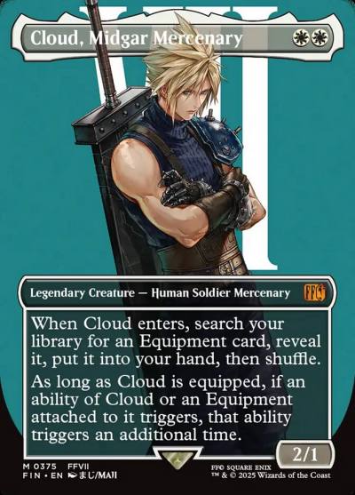 Cloud, Midgar Mercenary FIN-375 Final Fantasy Magic card