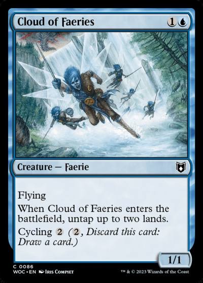 Cloud of Faeries WOC-86 Wilds of Eldraine Commander Magic card