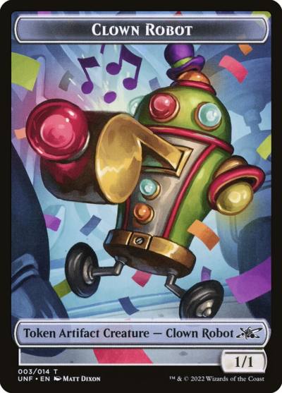 Clown Robot TUNF-3 Unfinity Tokens Magic card