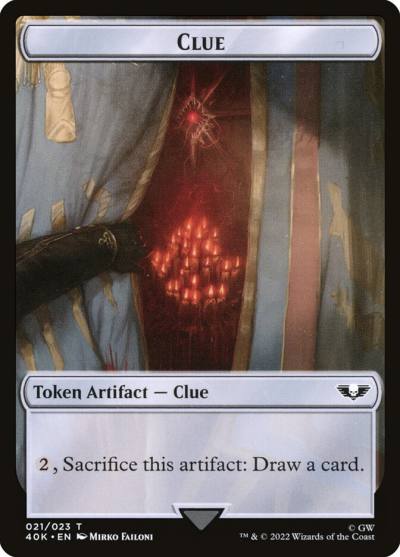 Clue T40K-21 Warhammer 40,000 Tokens Magic card