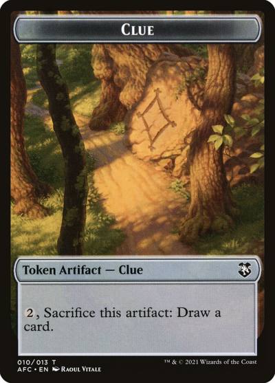 Clue TAFC-10 Forgotten Realms Commander Tokens Magic card