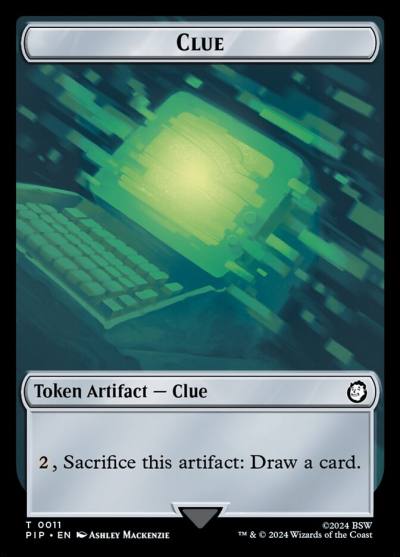 Clue TPIP-11 Fallout Tokens Magic card