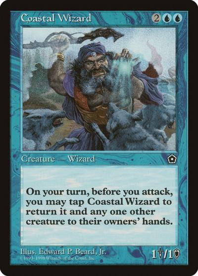 Coastal Wizard 34 Portal Second Age Magic card