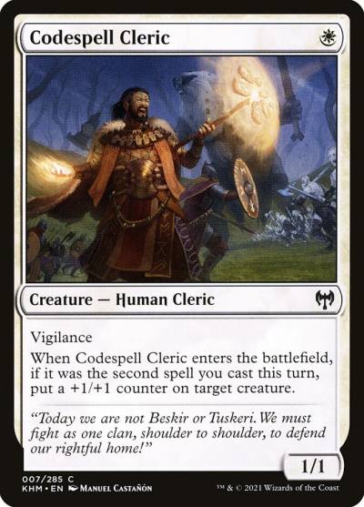 Codespell Cleric 7 Kaldheim Magic card