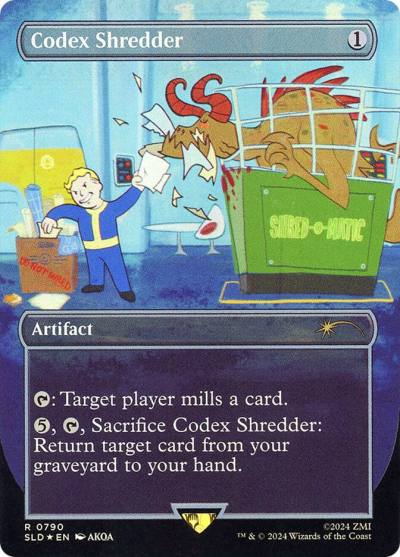 Codex Shredder SLD-790STAR Secret Lair Drop Magic card