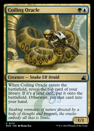Coiling Oracle RVR-172 Ravnica Remastered Magic card
