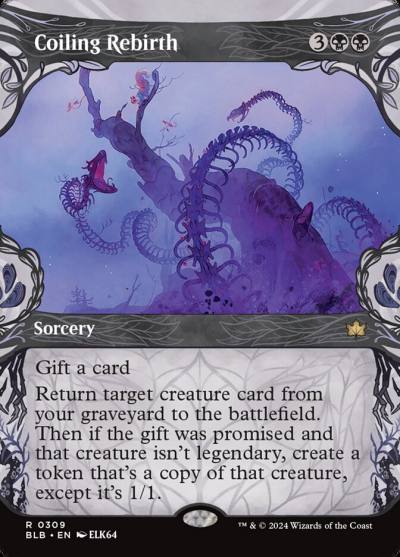 Coiling Rebirth BLB-309 Bloomburrow Magic card