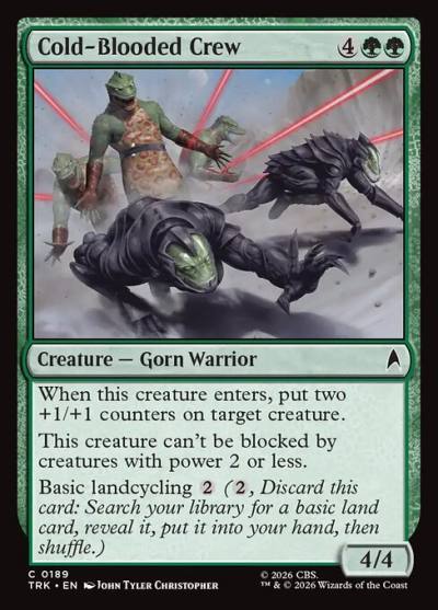 Cold-Blooded Crew TRK-189 Star Trek Magic card