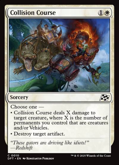 Collision Course DFT-10 Aetherdrift Magic card